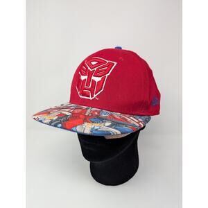 Transformers New Era Exclusive 59FIFTY Sz 7 3/8 Rare Red Autobots Optimus Brim
